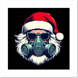 gas mask war santa Posters and Art